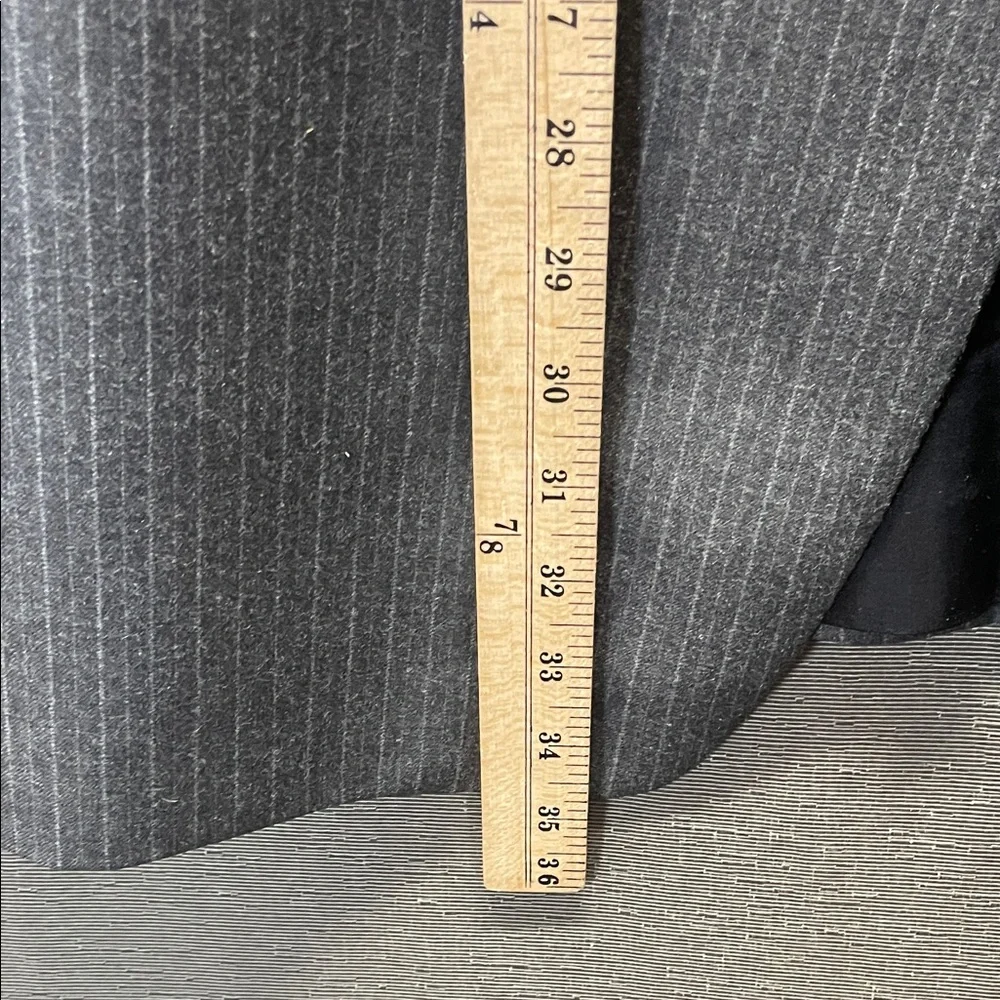 Banana Republic Gray Striped‎ Wool Blazer